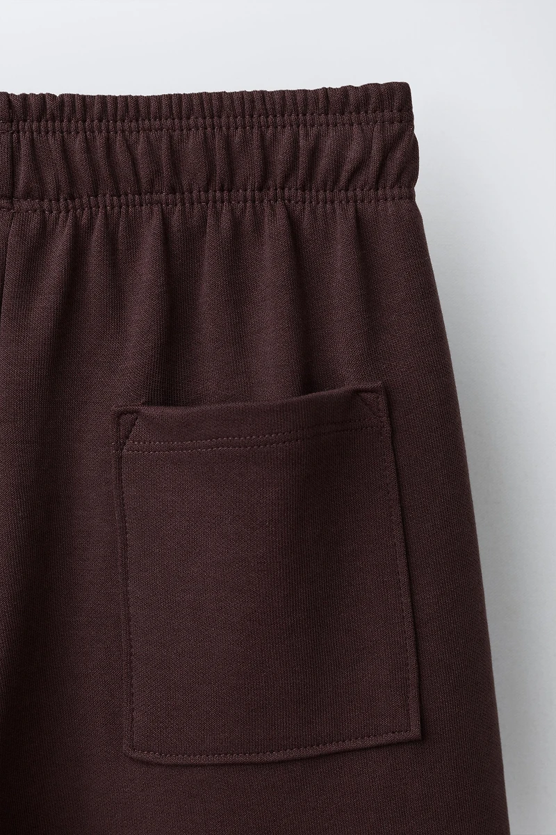 INTERLOCK WIDE LEG PANTS