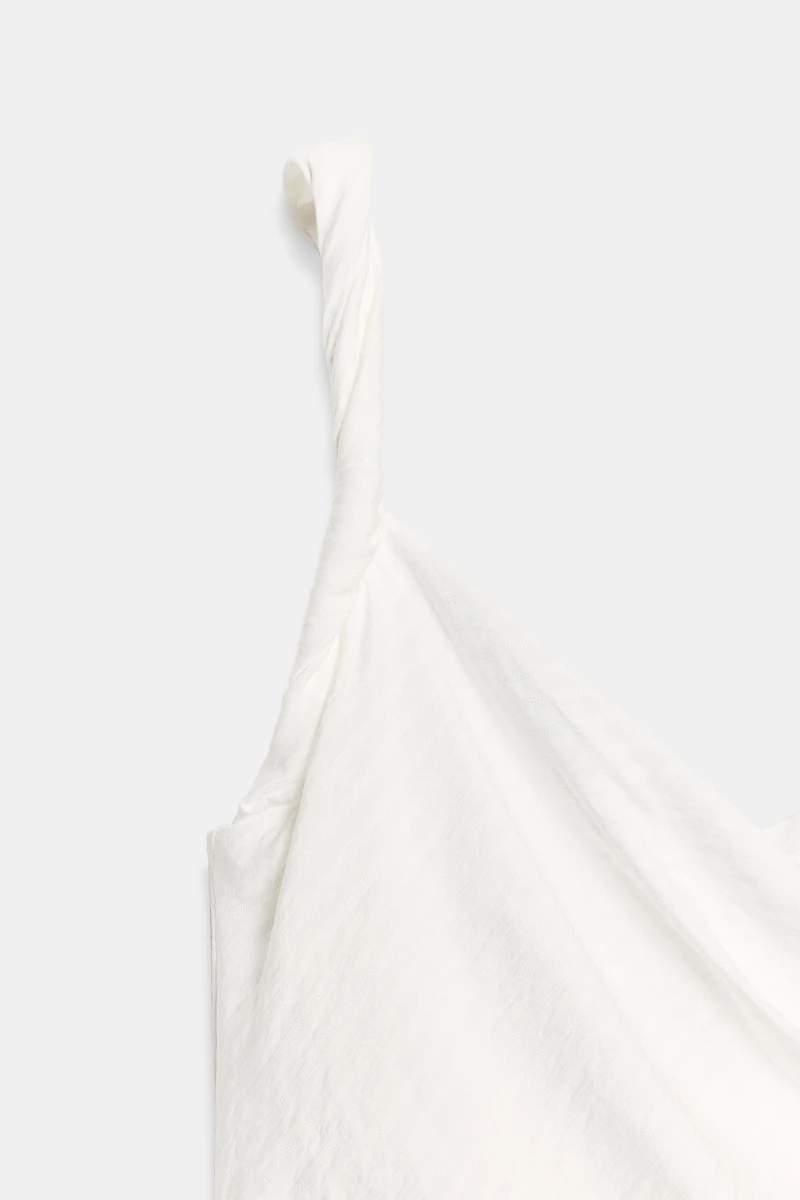 DRAPED MIDI DRESS
