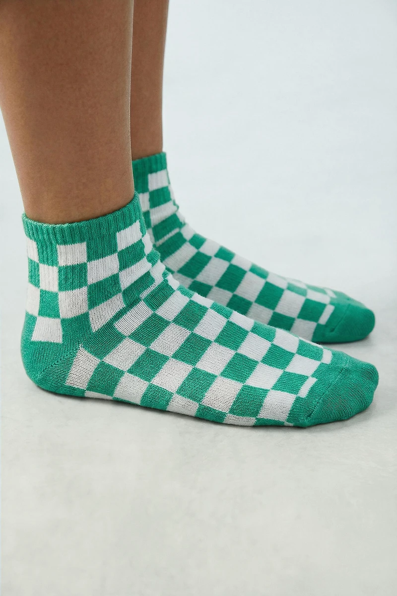THREE-PACK OF SHORT CHECKERED SOCKS