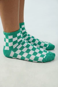 THREE-PACK OF SHORT CHECKERED SOCKS