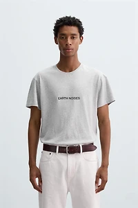 SLIM FIT TEXT T-SHIRT