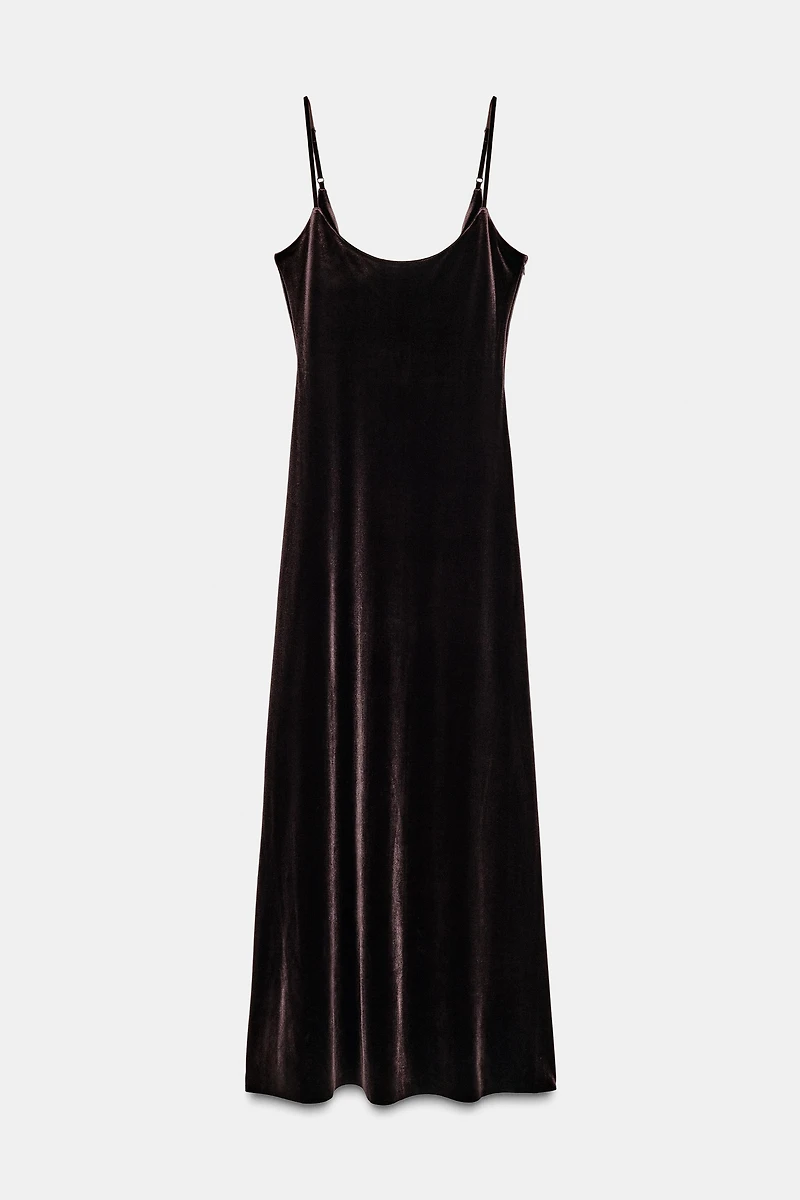 LONG VELVET DRESS
