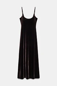 LONG VELVET DRESS
