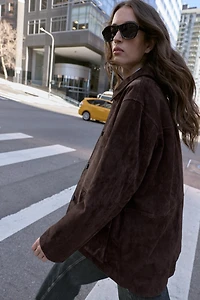 100% LEATHER SUEDE JACKET