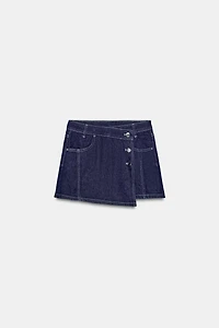 JUPE-PANTALON Z1975 EN DENIM CROISÉ