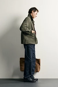 RELAXED FIT POCKET OVERSHIRT