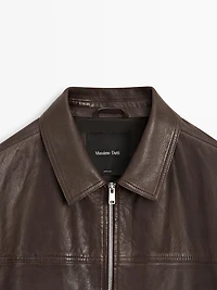 Blouson en cuir nappa