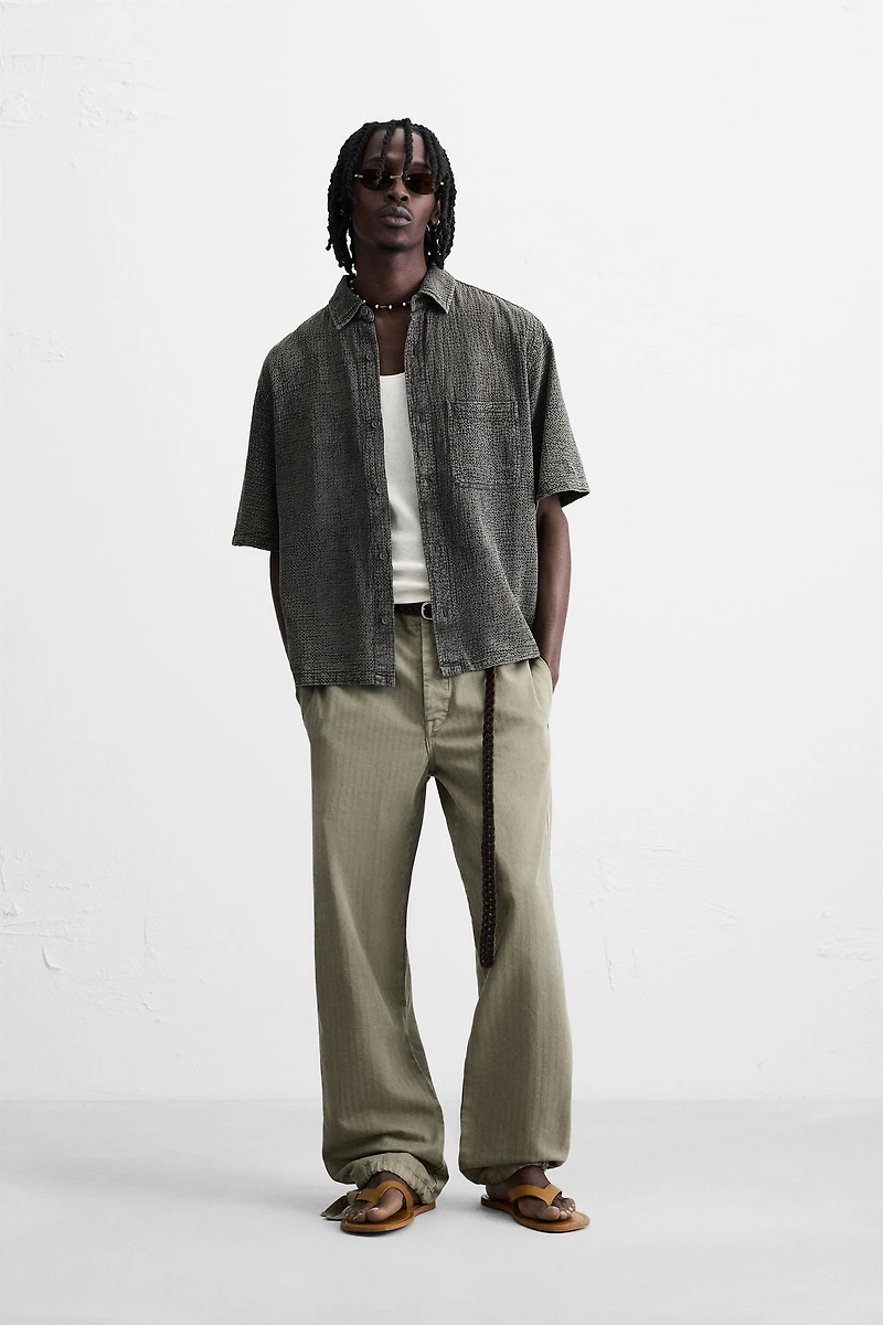 WASHED TEXTURE SHIRT