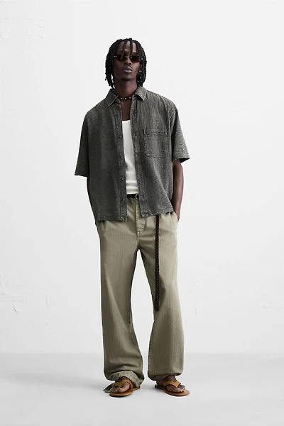 WASHED TEXTURE SHIRT