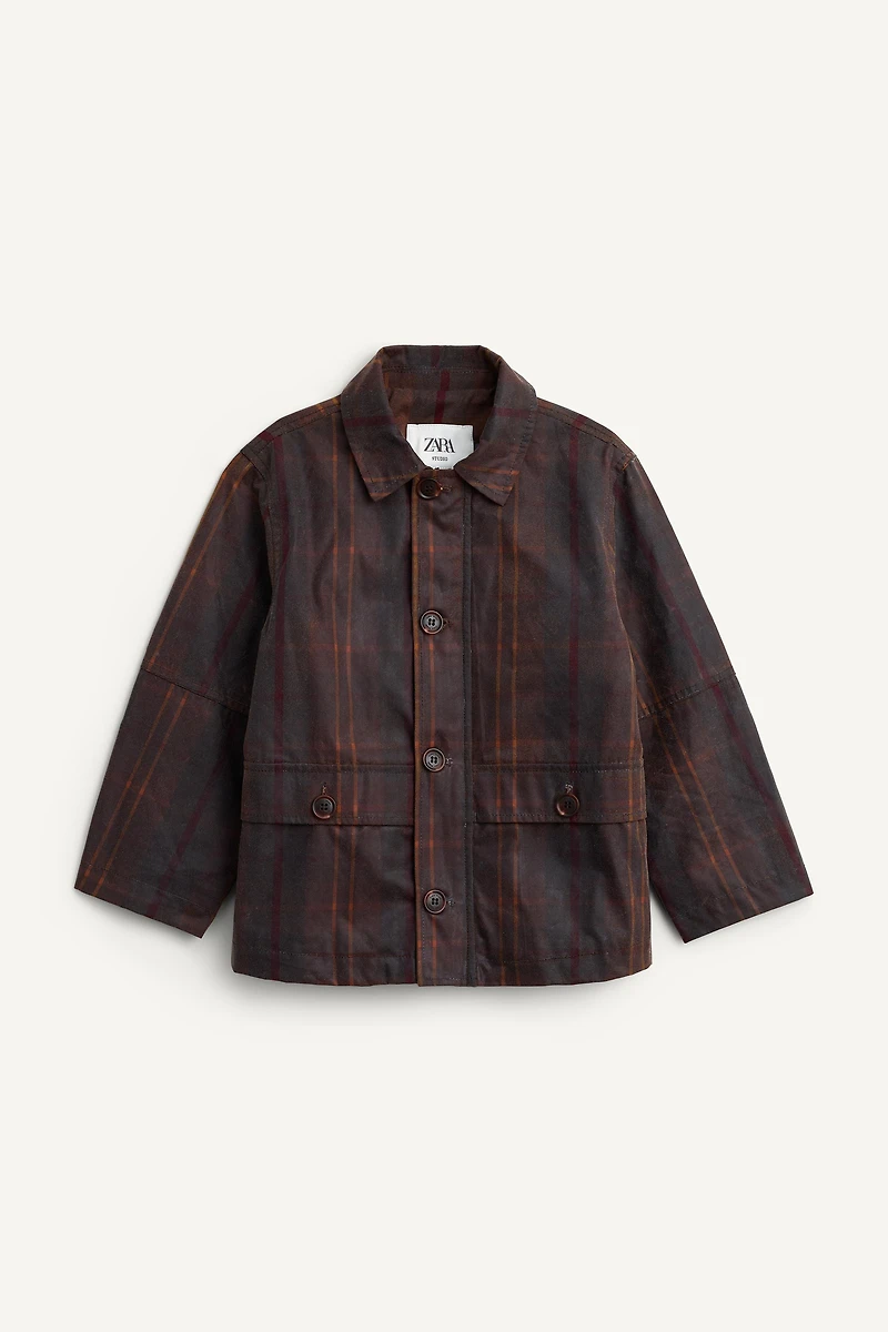 LIMITED EDITION WAXED PLAID COAT