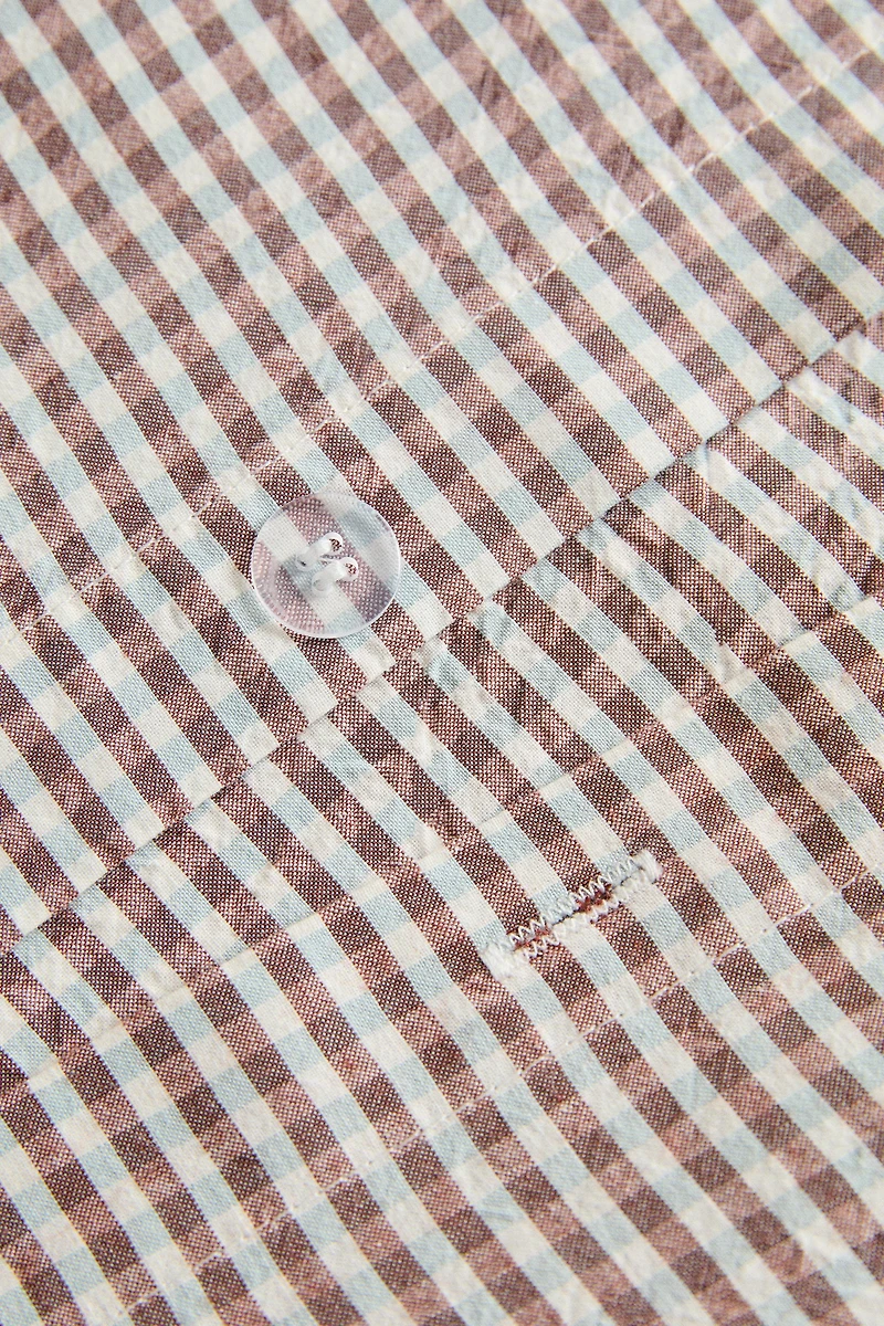 HOUSSE DE COUETTE ENFANT À CARREAUX