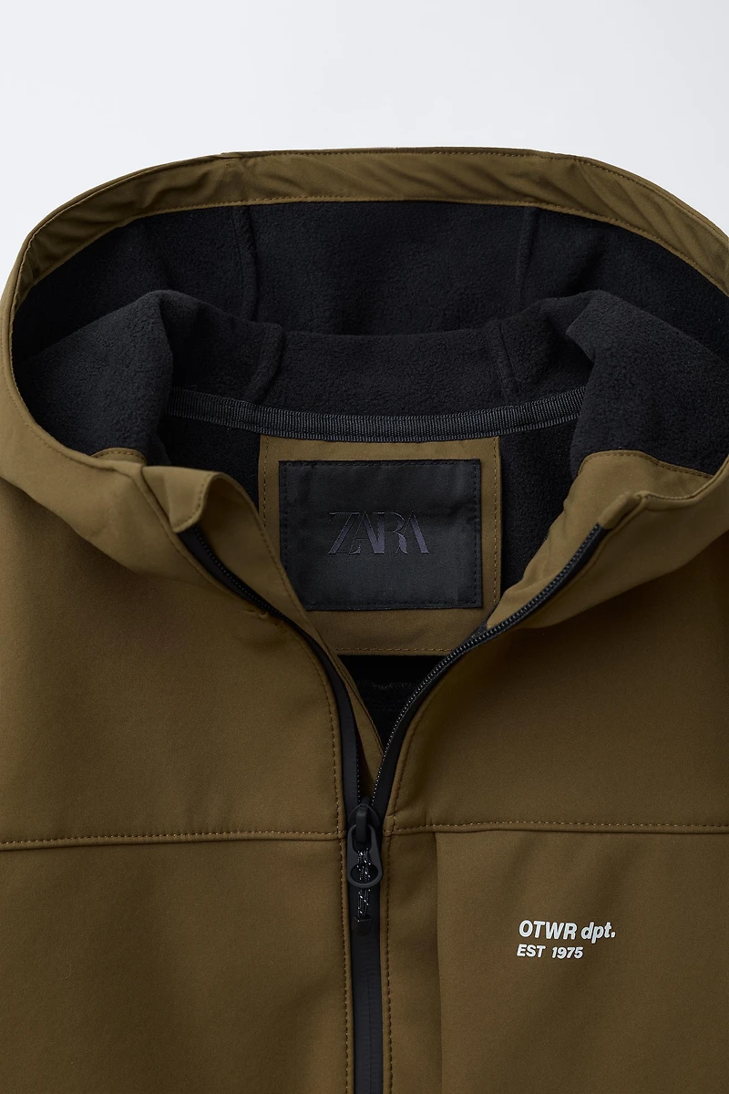HOODED TECHNICAL JACKET