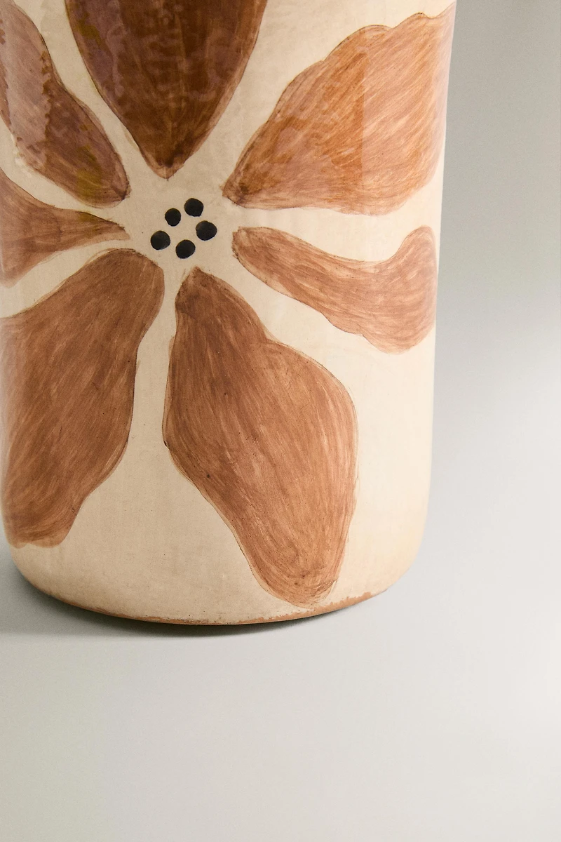 PAINTED FLOWERS VASE