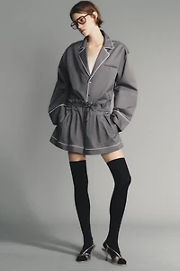 TRIM POPLIN SHIRT