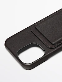 Nappa leather iPhone 16 case