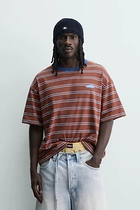 T-SHIRT JACQUARD RAYURES PUKAS SURF X ZARA