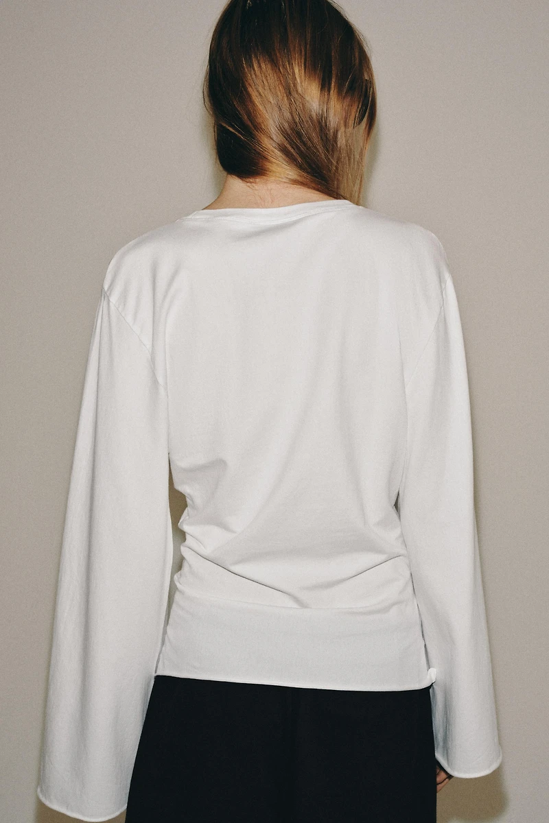 COTTON LONG SLEEVE T-SHIRT