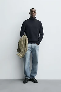 PULL COL MONTANT MÉLANGE LAINE