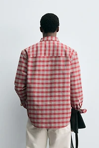BUTTON-DOWN COLLAR PLAID SHIRT