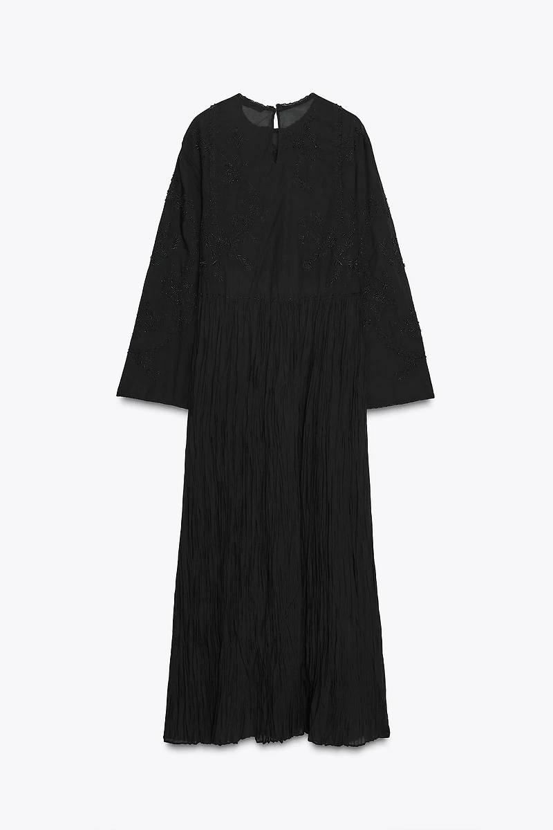 ZW COLLECTION EMBROIDERED DRESS WITH BEADS