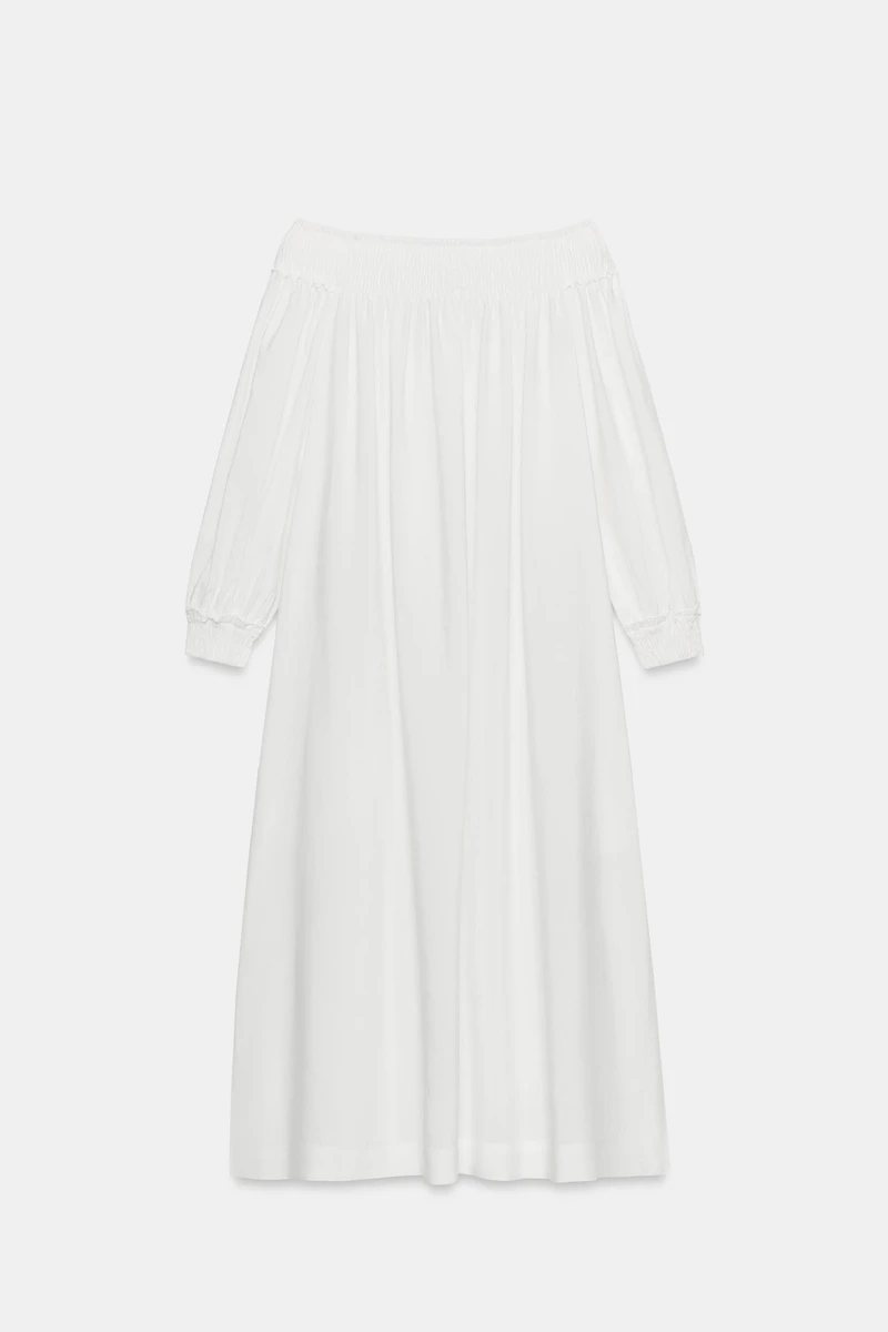 ZW COLLECTION OFF-THE-SHOULDER MIDI DRESS