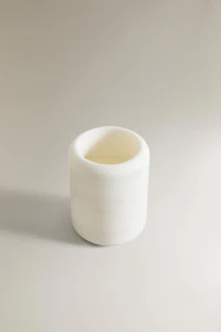 WHITE MARBLE BATHROOM TUMBLER