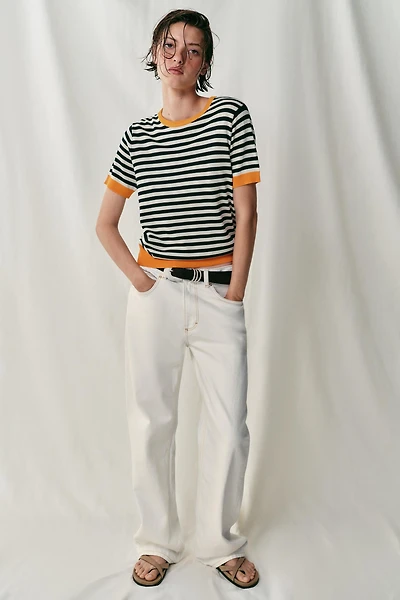 JEAN Z1975 DROIT TAILLE HAUTE LONGUEUR LONGUE