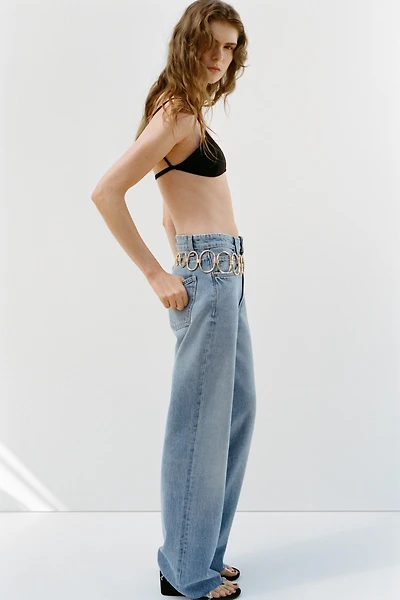 TRF HIGH RISE WIDE LEG JEANS