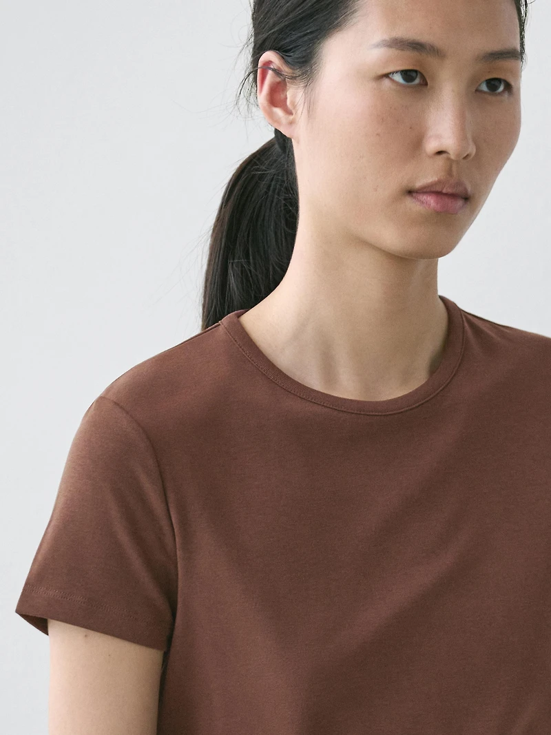 T-shirt à manches courtes en fibre de cellulose