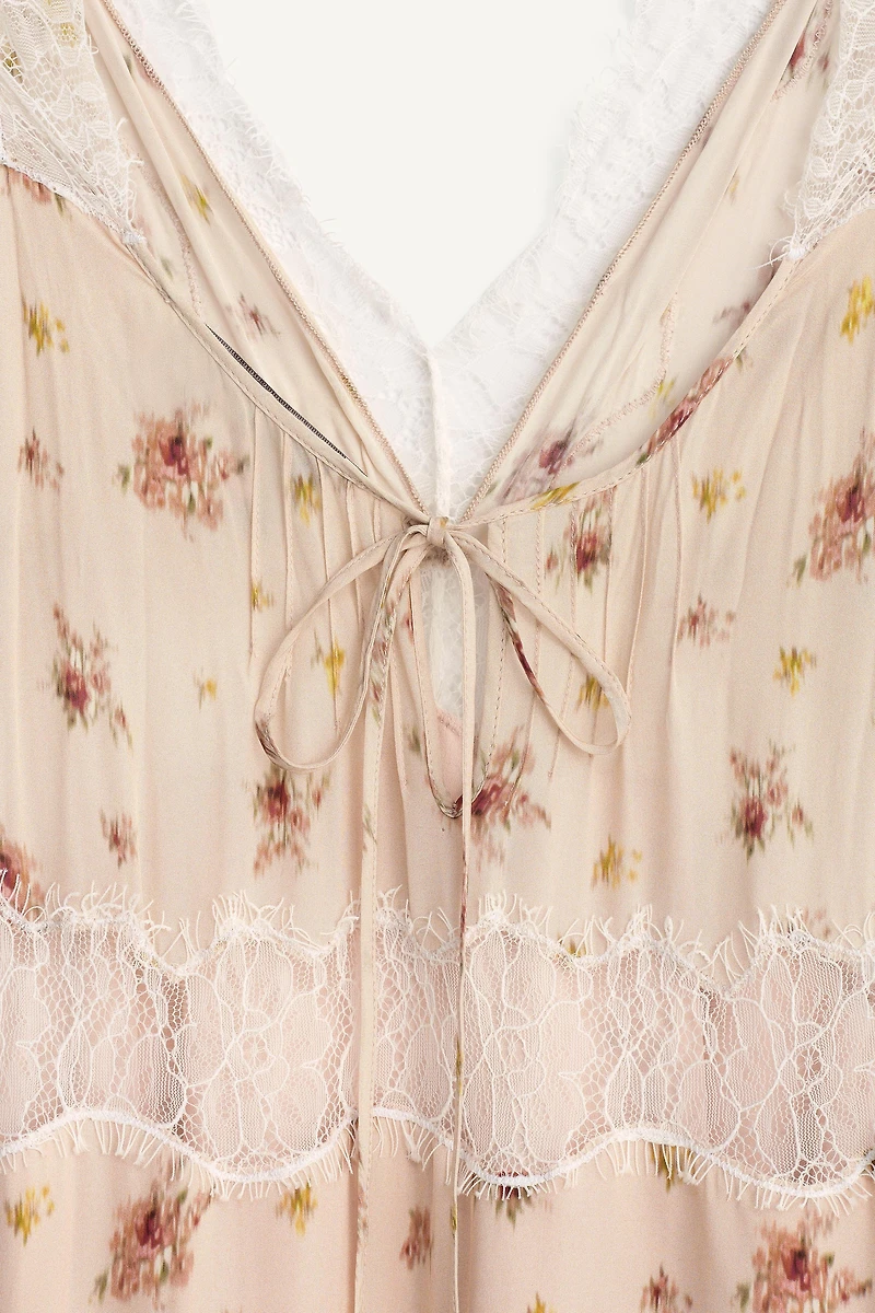 ROBE IMPRIMÉE DENTELLE LIMITED EDITION