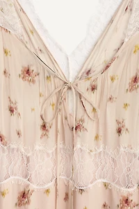 ROBE IMPRIMÉE DENTELLE LIMITED EDITION