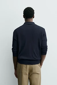 POLO EN MAILLE AVEC LAINE