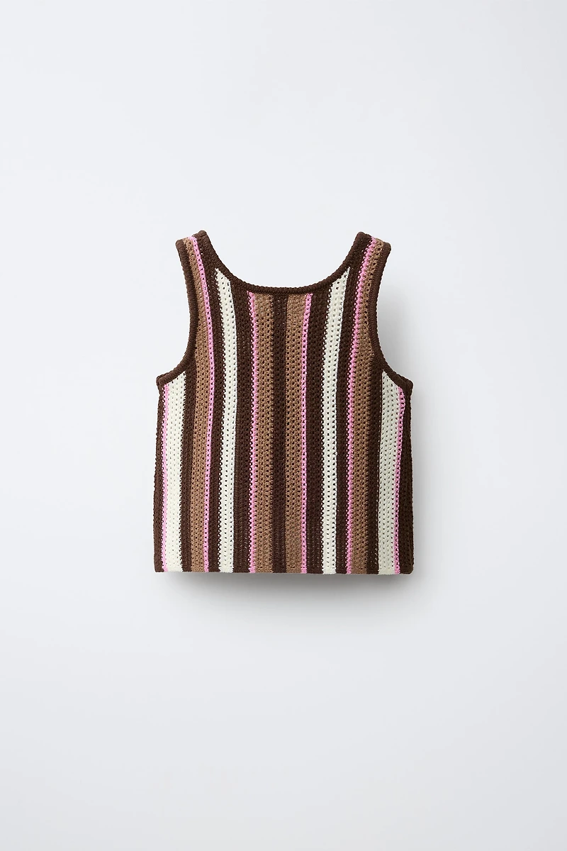 STRIPED KNIT TOP