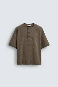 CHEMISE POLO AVEC LIN