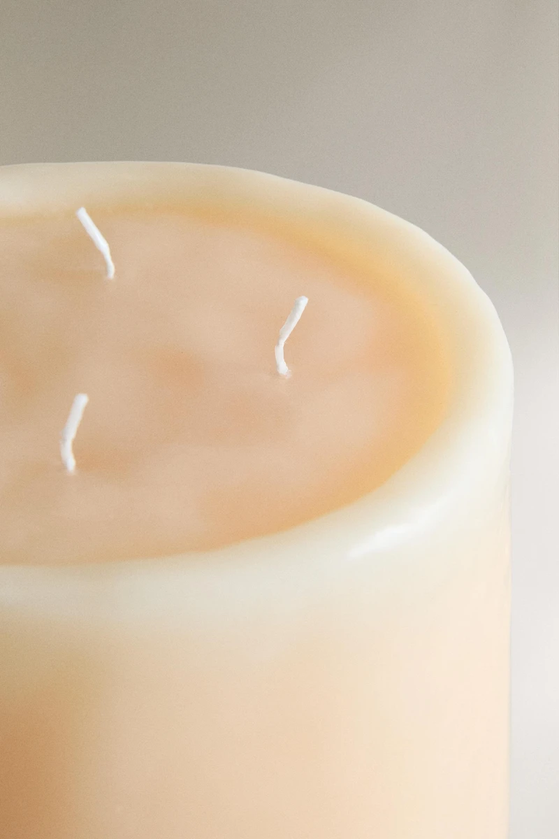 GRANDE BOUGIE DÉCORATIVE BEIGE