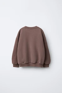 EMBROIDERED TEXT SWEATSHIRT