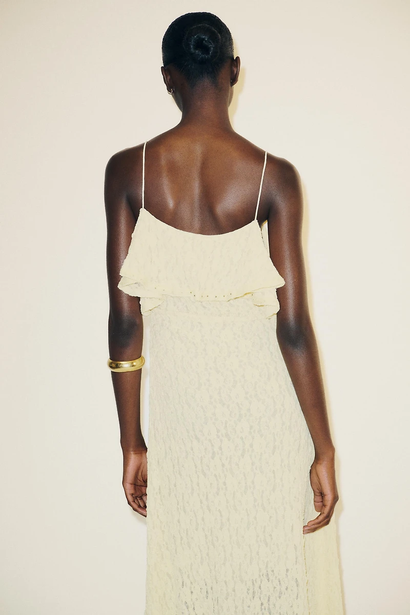 STUDDED LACE DRESS