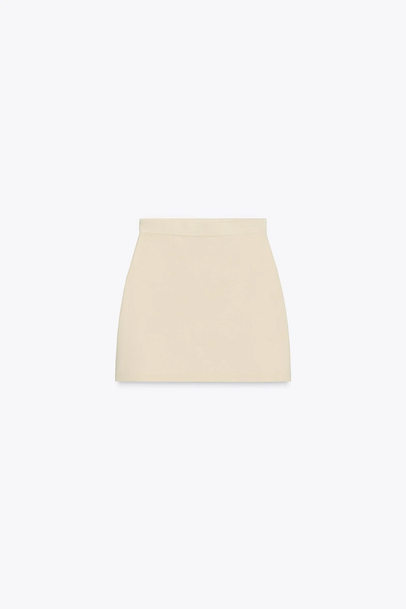 KNIT MINI SKIRT