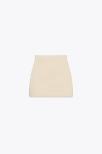 KNIT MINI SKIRT