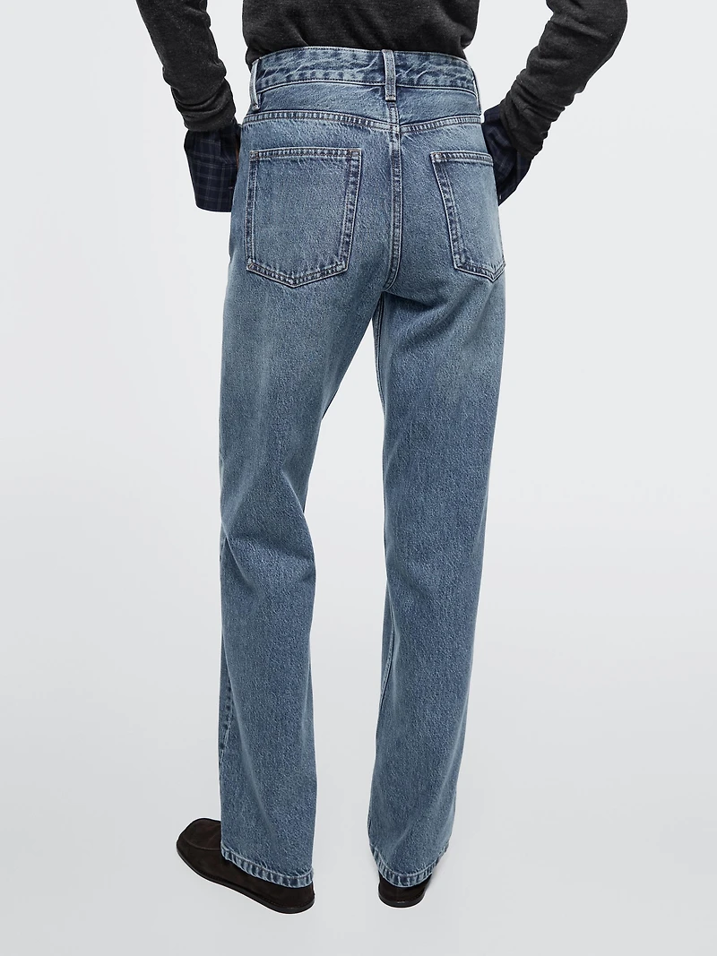 Jean straight mid-rise