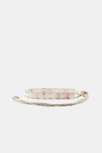 CORD AND SHELL PIECE BELT