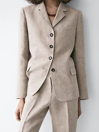 Linen melange capris