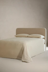 CRINKLE STRIPED COTTON DUVET COVER
