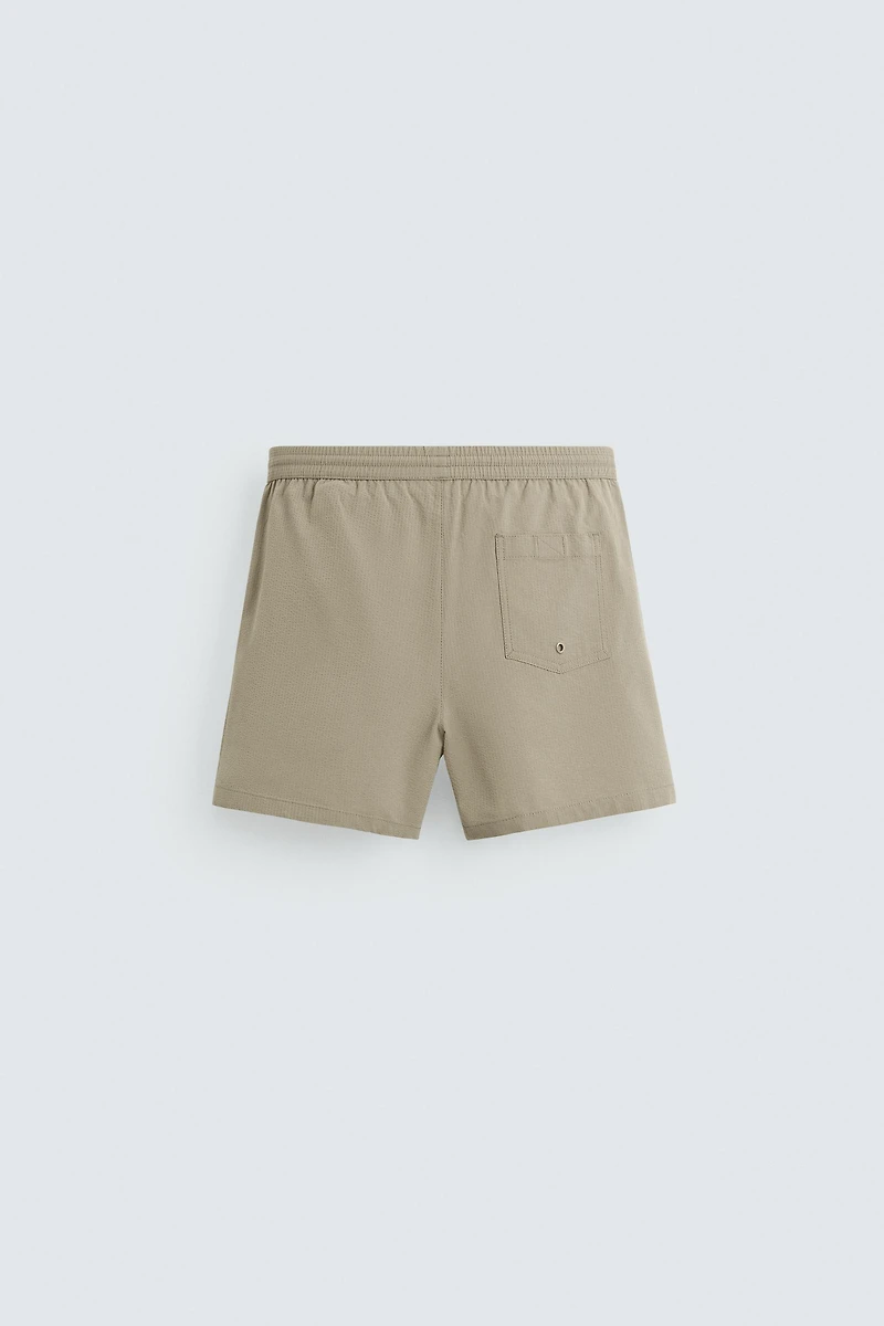 MAILLOT DE BAIN MI-LONG EN SEERSUCKER
