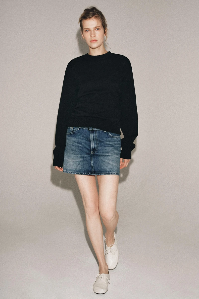 ZW COLLECTION DENIM MINI SKIRT