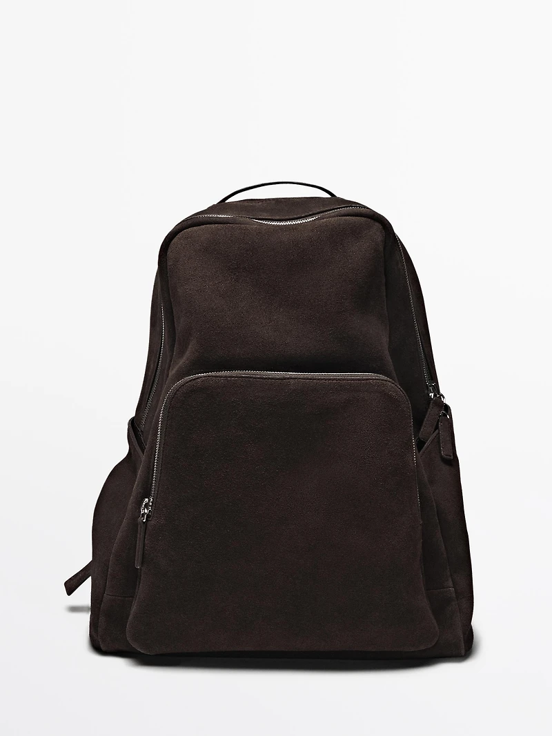 Sac à dos fermeture Éclair cuir nappa