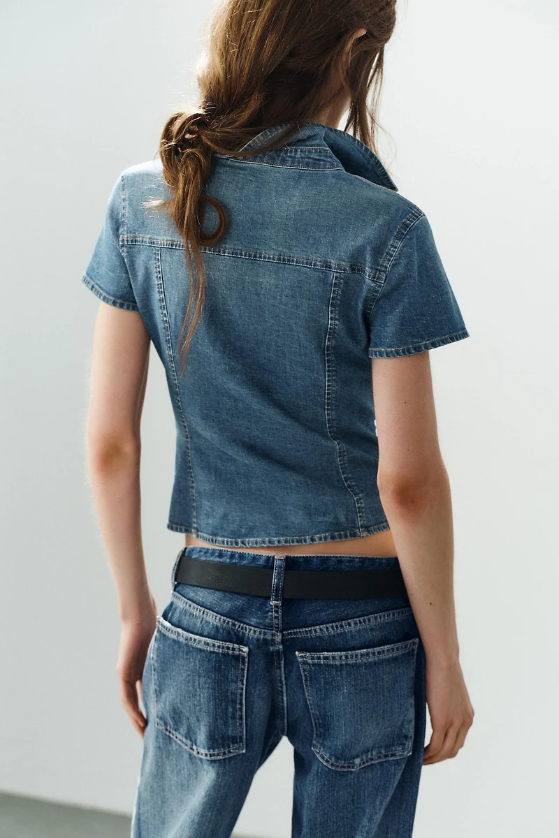 TRF DENIM POCKET SHIRT