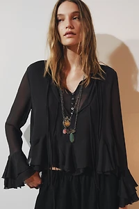 ZW COLLECTION RUFFLED SHIRT
