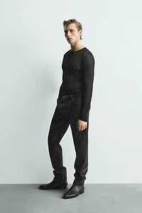 PULL SLIM FIT SEMI-TRANSPARENT