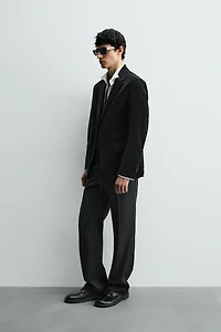 REGULAR FIT VELVET BLAZER